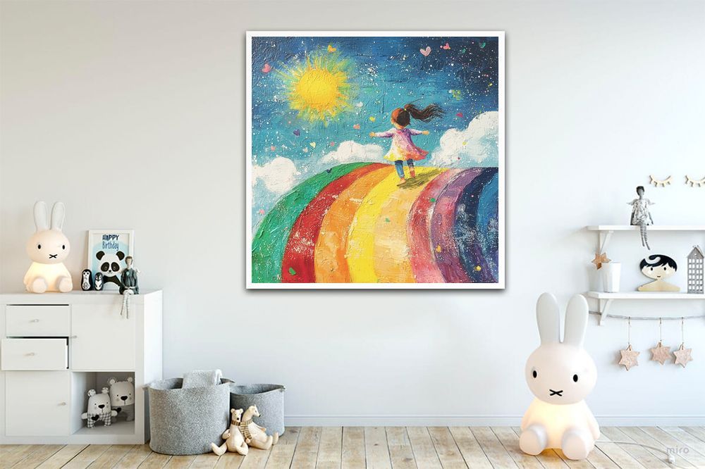 Regenbogenrutsche