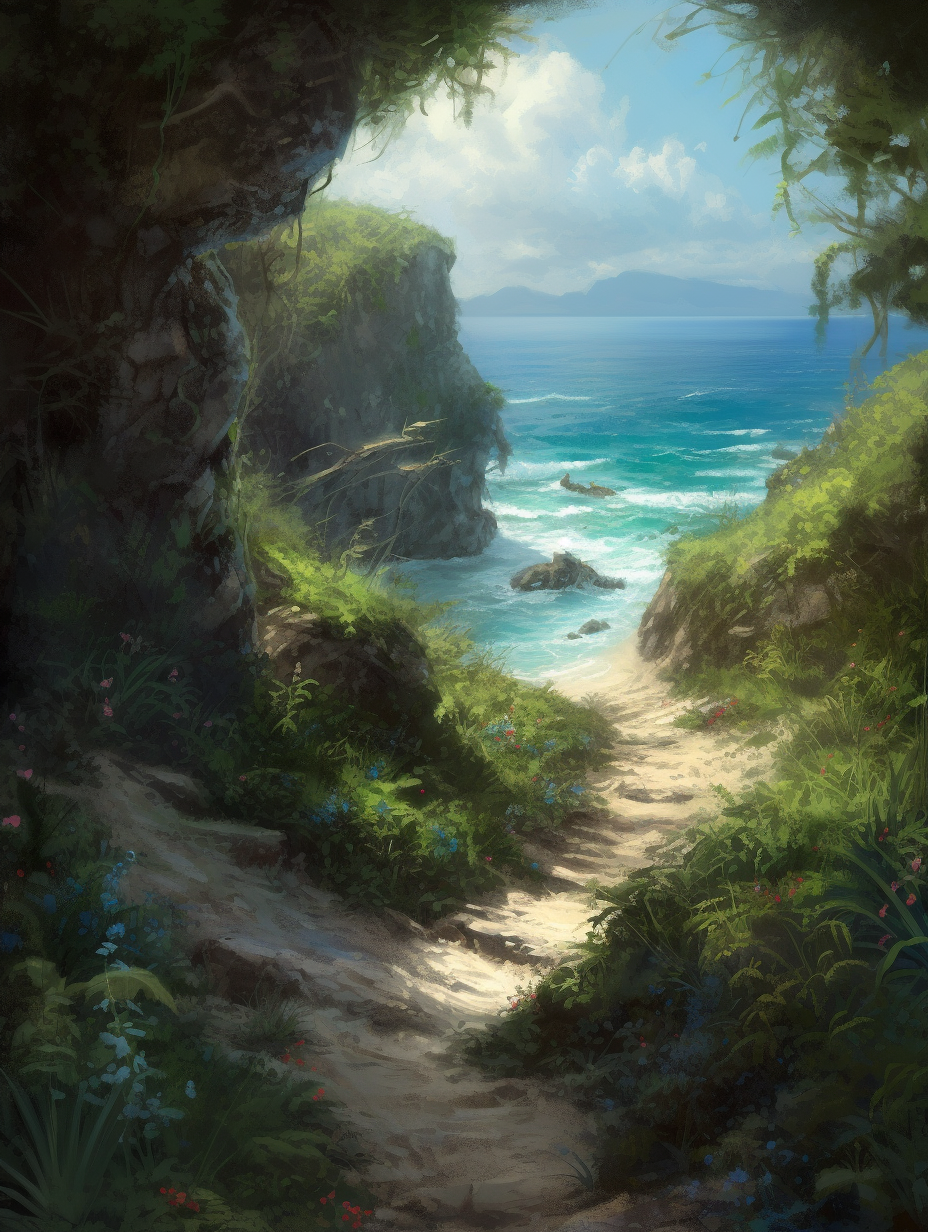 Enchanting Ocean Path