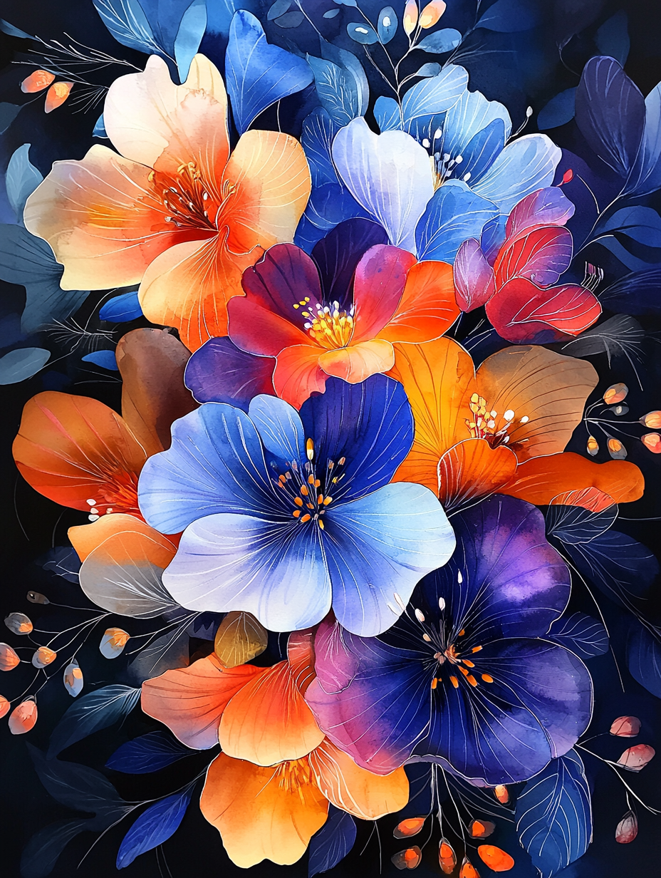 Aquarell Blumen