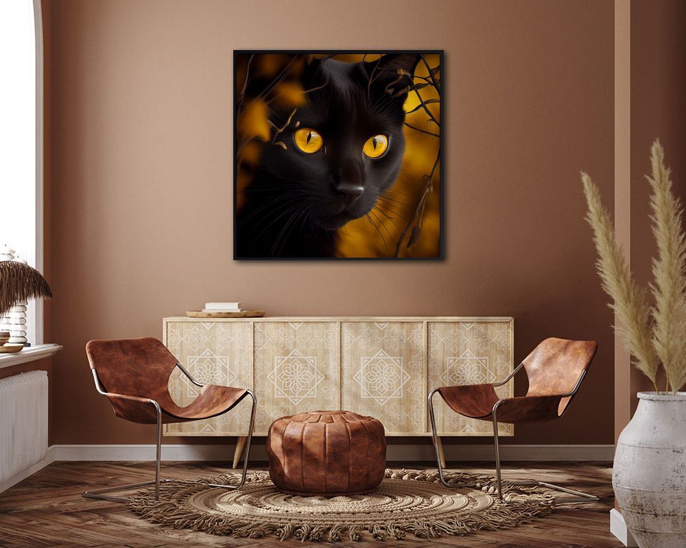 Schwarze Katze