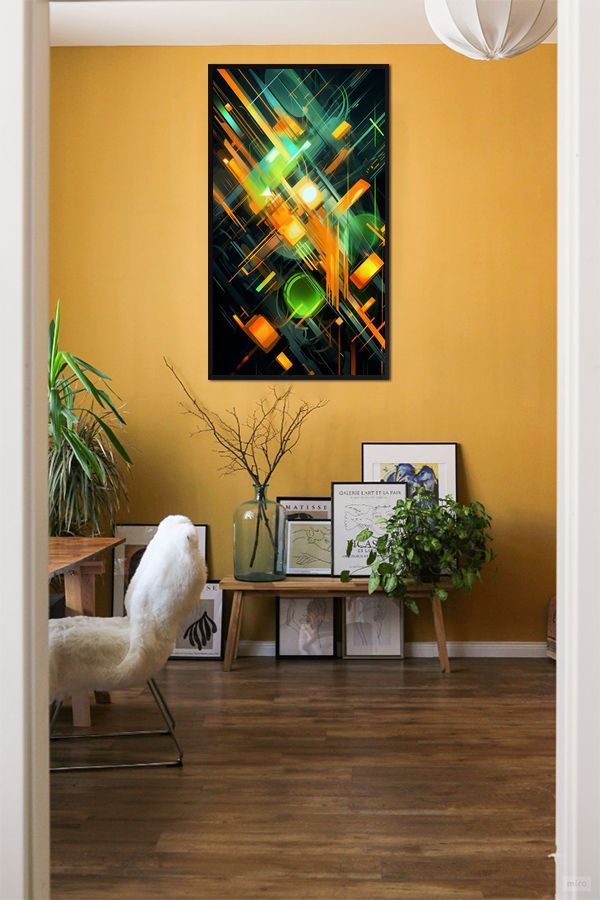 Neon-Energieschwall