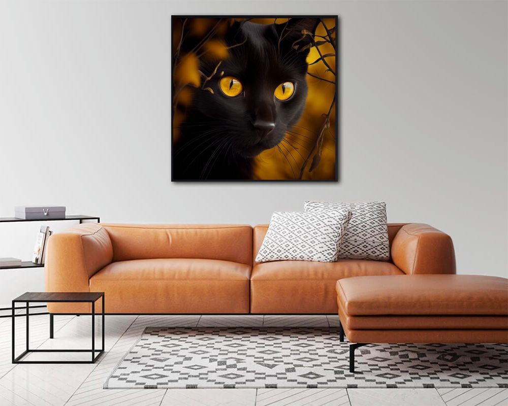 Schwarze Katze
