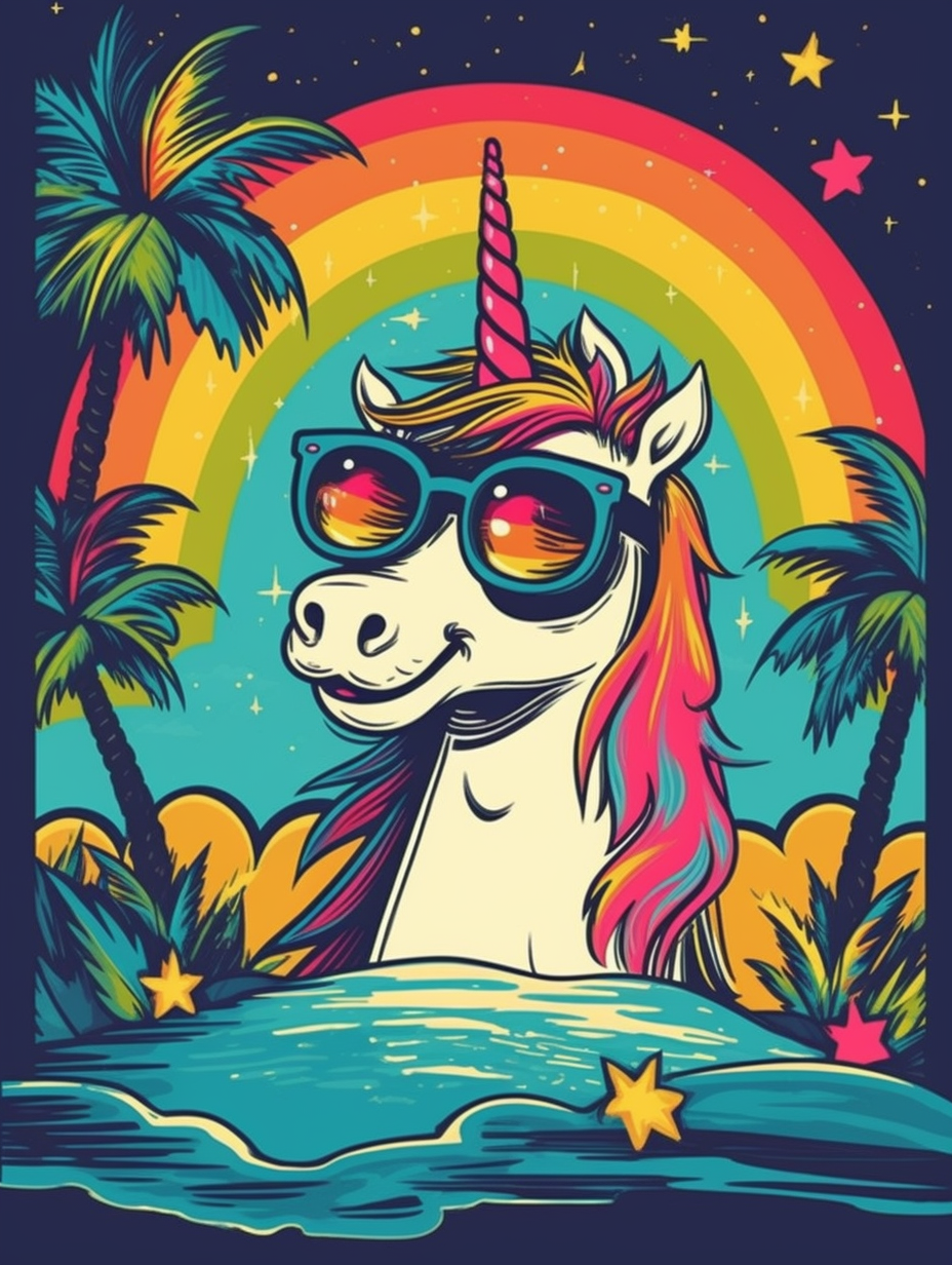 Sonniger Einhorn-Spaß