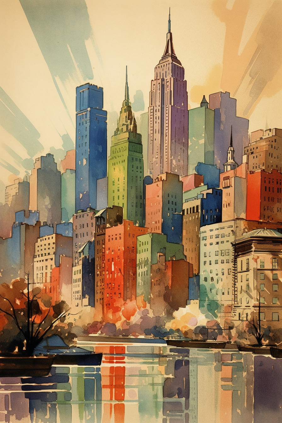Lebhaftes Manhattan